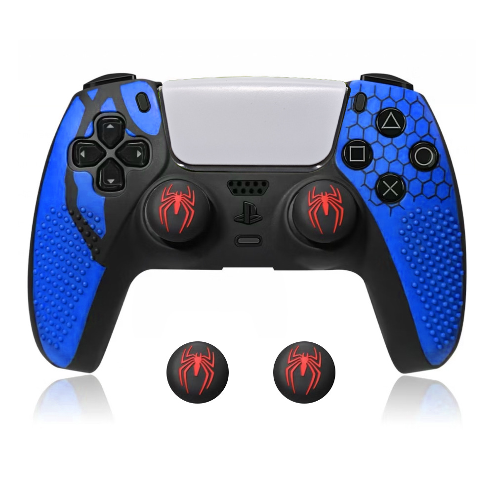 Juego de manijas azules con tapa convexa 2