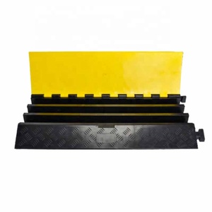 Açık olay koruyucu/kauçuk kablo koruyucu zemin PVC 1 kanal, tek yönlü kauçuk kablo koruyucu kablo rampası hız - Product Image 4