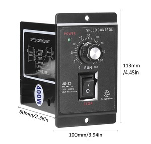 Regolatore di velocità 400w corrente alternata motore asincrono monofase regolatore elettronico di velocità continua regolatore di velocità - Product Image 3