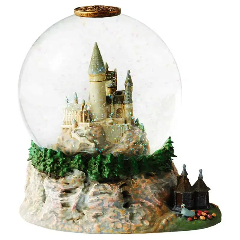 Benutzer definierte Großhandel Wohnkultur Magic World Wasser kugel mehrfarbiges Harz Hogwarts Castle Schneekugeln Geschenk