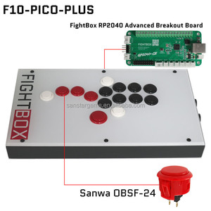 FightBox F-PICO-PLUS PC/PS/SWITCH RAC-C500-PICOゼロディレイヒットボックスピコ用オールボタンレバーレスアーケードゲームコントローラー - Product Image 6