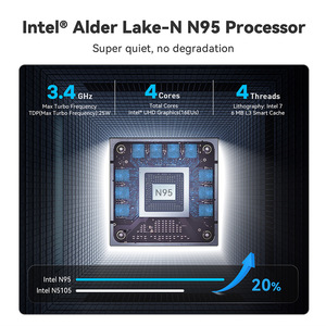 8GB Ddr4 Quad Core Mini Pc Intel Alder Lake-n N95 Windows Computer Mini Pc Host Intel Uhd Graphics - Product Image 6
