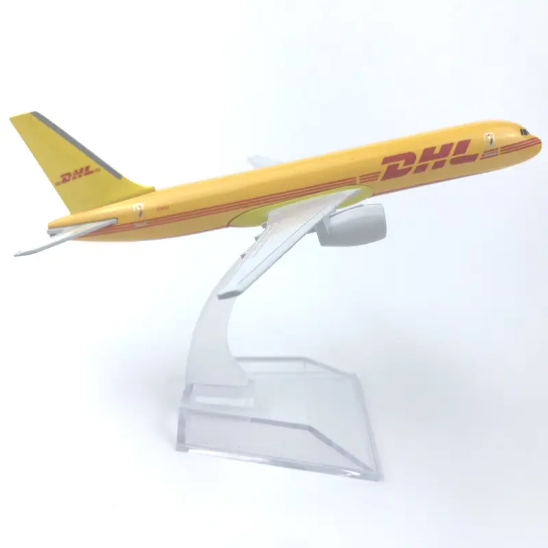 Approvisionnement d'usine 16cm modèle d'avion en alliage DHL Airways Boeing B757-200 modèle d'aviation cadeau d'aviation