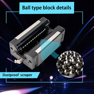 Bloques de guía de movimiento lineal XYZ de longitud personalizada Sistema CNC Carril compatible Rodamientos lineales Deslizador Guías lineales de calidad superior - Product Image 6