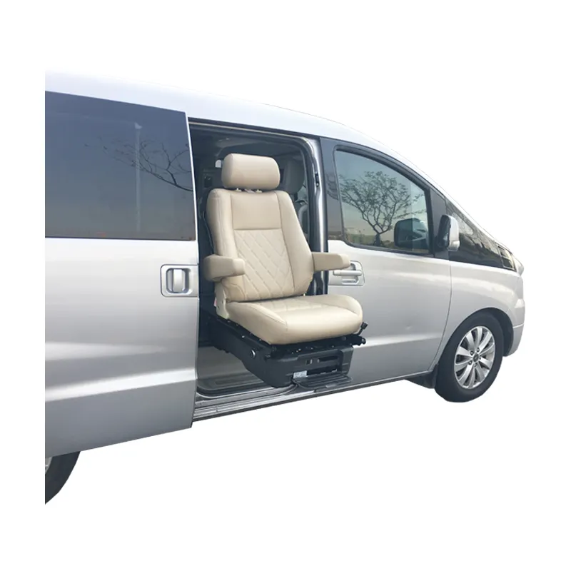 Asientos de coche de elevación giratorios eléctricos para discapacitados, asiento de coche ajustable programable para Van MPV SUV con carga de 150KG