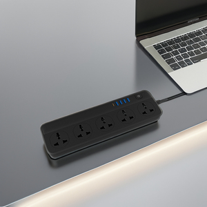 Enchufe USB inteligente, tablero de enchufe de escritorio poroso para el hogar y la Oficina al por mayor, enchufe multifuncional francés - Product Image 6