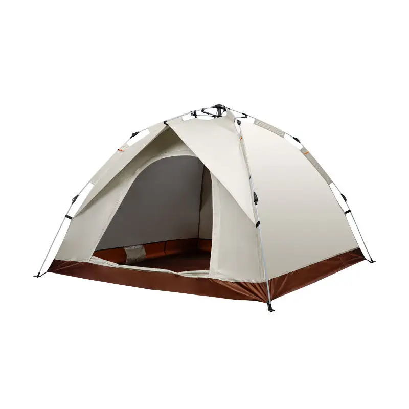 휴대용 접이식 완전 자동 야외 옥상 텐트 단층 산 자외선 차단 캠핑 텐트