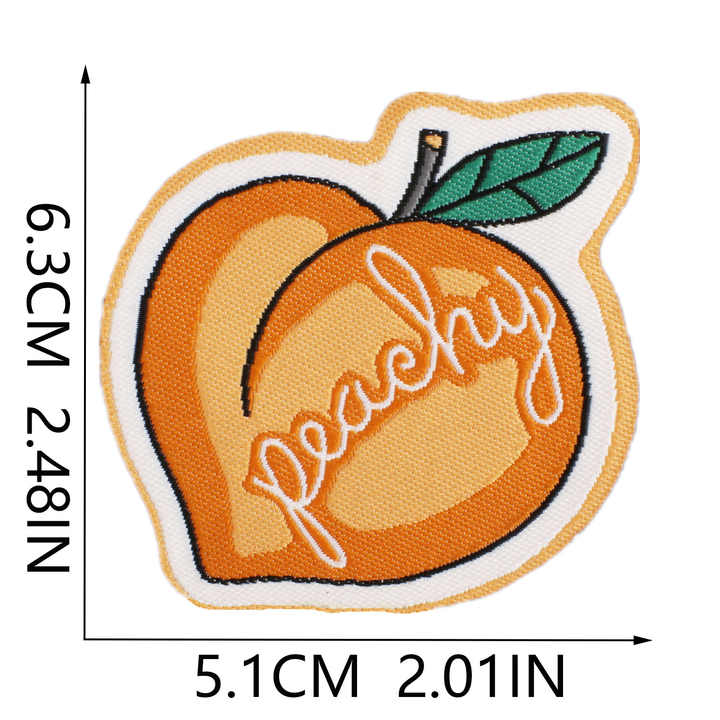 New Arrival Small Flower Iron on Hat Embroidery Patches Peachy Tiger Eye Lip Embroidery Flower Patches for Clothes Jacket Diy