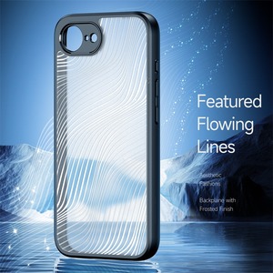 超薄型携帯電話ケースApple iPhone 16e / SE 2025用シンプルマットストリーマーテクスチャオールインクルーシブレンズ保護カバー - Product Image 5