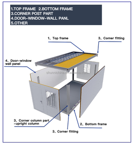 Giá tốt nhất nhà máy bằng gỗ xách tay Modular sống Tiny nhà di động prefab có thể tháo rời Casa prefabricada mái 20ft container nhà - Product Image 6