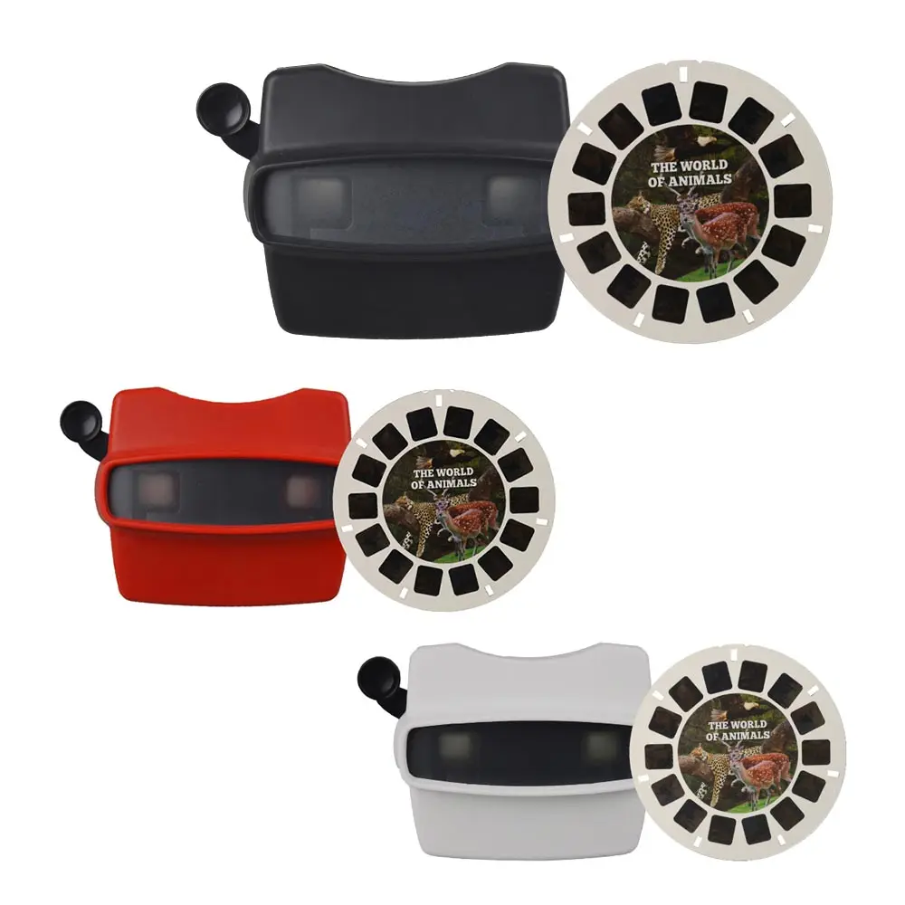 Scienza educazione giocattoli Discovery Photo Slide Viewer plastica 3d View Machine View Master Set Viewfinders per bambini con bobine di pellicola