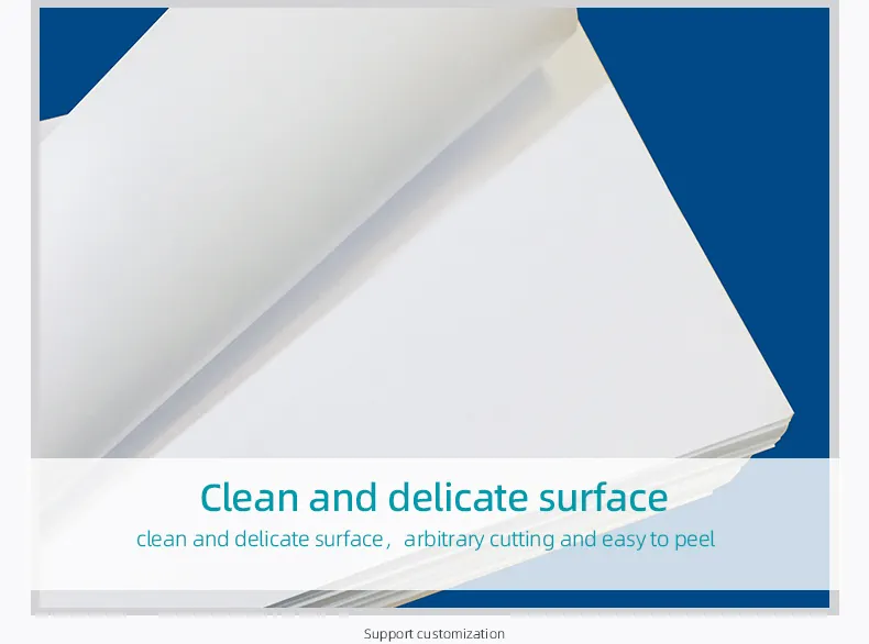 Hoja de papel a precio de fábrica papel de liberación blanco papel de liberación recubierto de silicona
