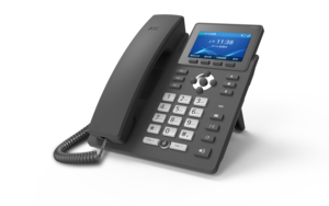 Supporta 6 linee sip schermo a colori da 3.5 pollici audio conference VOIP ip phone per ufficio aziendale - Product Image 5