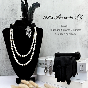 1920 년대 플래퍼 원피스 액세서리 복고풍 파티 소품 개츠비 찰스턴 머리띠 댄스 파티 다이아몬드 깃털 머리 장식 - Product Image 3