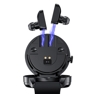 2024 yeni 2 In 1 kablosuz kulakiçi ile akıllı saat dönebilir kulaklık çağrı mesaj hatırlatma çok spor TWS smartwatch - Product Image 2