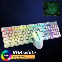 2024 Factory Direct Sale <strong>Computer</strong> T6 Gaming <strong>Keyboard</strong> Mouse <strong>Combos</strong> Mechanical <strong>Keyboard</strong> 108 Keys LED Light - Product Image 5