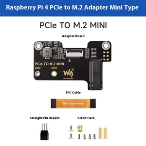 Die Raspberry PI 5 PCIe zu M.2 Mini-Adapter platine unterstützt das Hochgeschwindigkeits-Lesen und Schreiben der NVMe-Protokoll-M.2-Schnittstelle - Product Image 5
