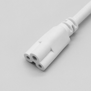 T8 T5หลอดไฟ LED รองรับสายเชื่อมต่อหางปลั๊กสายไฟ8.5มม. ระยะห่าง2คอร์0.5 Mm2 T8พีวีซีตัวผู้ปลั๊ก DC IEC - Product Image 6