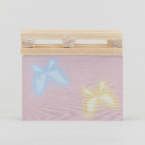 Cubo de papel con logotipo personalizado profesional 7,6*7,6 nota adhesiva con paleta de madera bloque de papel de nota de paleta personalizado - Product Image 4