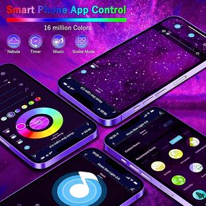 Светодиодный Звездный проектор, ночник с регулируемой легкостью, с таймером дистанционного управления, 10 режимов освещения, встроенная музыка - Product Image 5