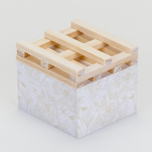 Customizable Wooden Pallet <strong>Memo</strong> Pad <strong>Cube</strong> Personalized Square Self-Adhesive Sticky Notes Post Sticky Notes for Better Visibility - Product Image 2