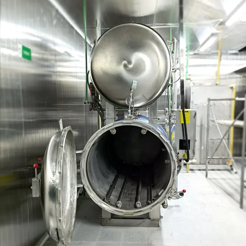 Bebidas de metal enlatadas máquina eléctrica de retorta alimentos vapor laboratorio alta presión alta temperatura autoclave de esterilización olla