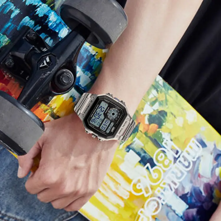 ساعة يد كوارتز متعددة الوظائف من Relojes بتصميم كلاسيكي عتيق مضاد للماء باللون الذهبي بتصميم كلاسيكي بتصميم مخصص من الكوارتز متعدد الاستخدامات