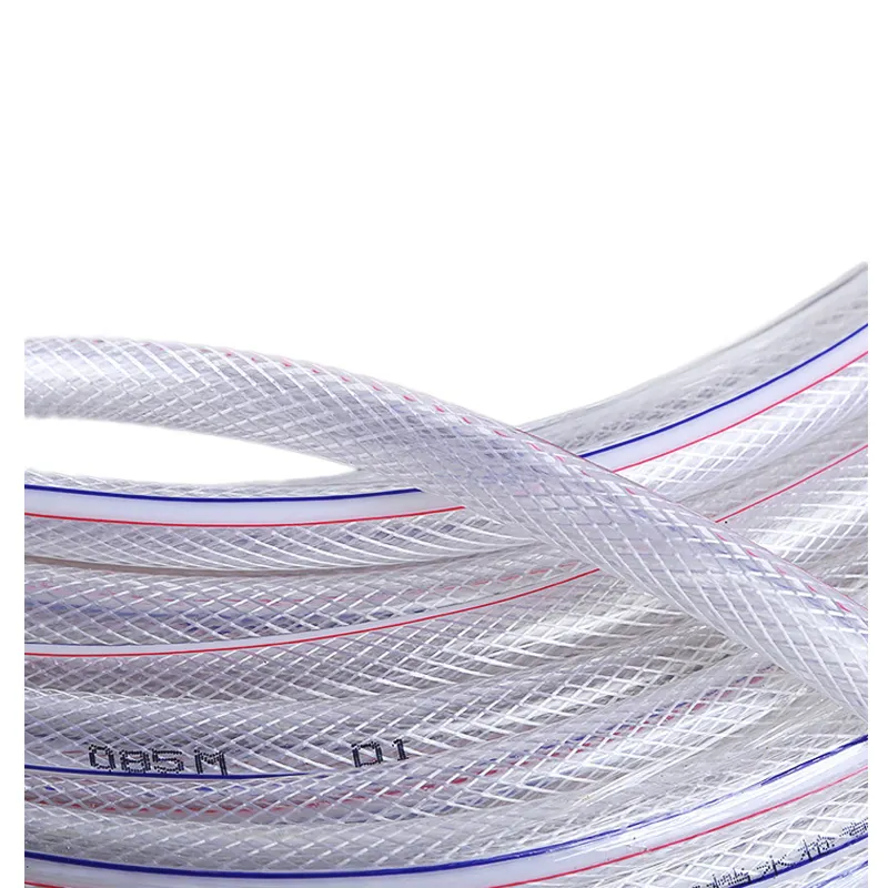 Manguera de agua Flexible de PVC, tubos de plástico, colorida, reforzada con fibra de PVC, precio bajo