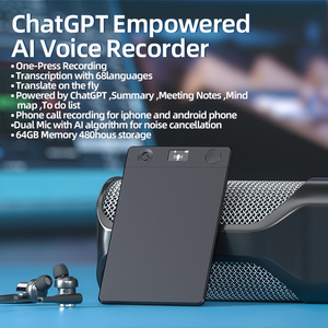 AI Voice Recorder App Control Transcribe &amp; Summarize Empowered by ChatGPT Support 107 Languages Audio Recorder for Calls