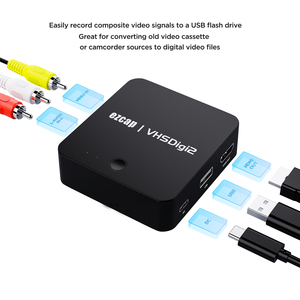Ezcap181 <strong>Video</strong> to Digital Recorder RCA HDMI Converter Plastic Mini DV AV Recorder 720 480 Compatible with VHS VCR DVR DVD Hi8&quot; - Product Image 5