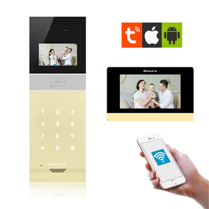 TCP/IP visión nocturna conectada reconocimiento facial inteligente aplicación Tuya desbloqueo remoto y Monitor sistema de intercomunicación de vídeo multiapartamento - Product Image 6