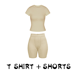 Tshirt set-Khaki