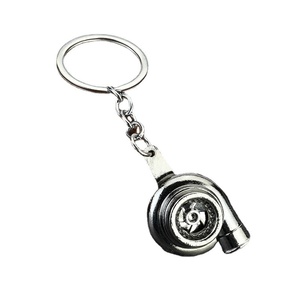 Creative Metal <strong>Turbo</strong> Gear Carabiner Keychain Rim Brake Disc Shock Absorber Caliper Pendant Wholesale for <strong>Key</strong> Use