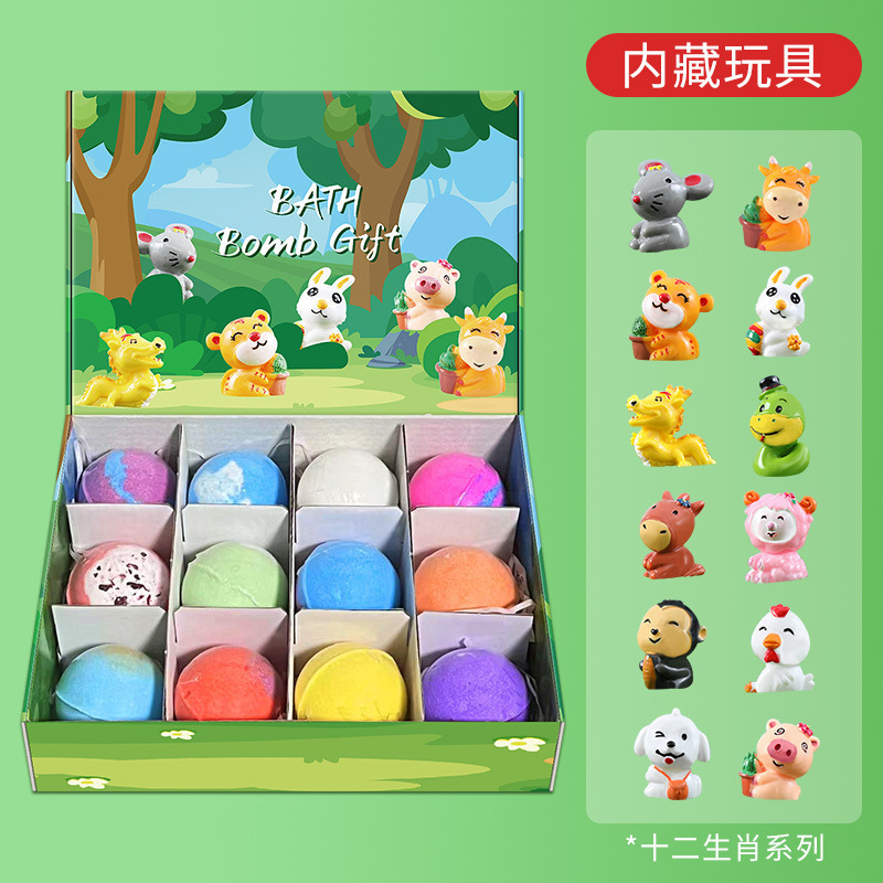60g * 12Pack jouet caché série d'animaux du zodiaque