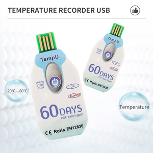 TempU <strong>Temperature</strong> <strong>and</strong> Humidity <strong>Data</strong> <strong>Logger</strong> Single Use PDF Report Recorder USB 10000 Points for Cold Chain - Product Image 4