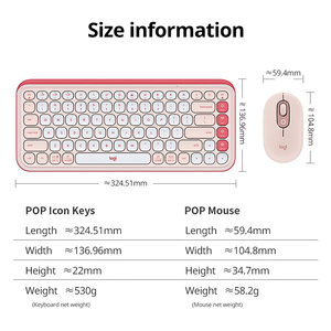Logitech Icon KEYS Modo dual Inalámbrico Blueteeth Mecánico TTC Axis Teclado de oficina Teclados de computadora para juegos - Product Image 3