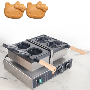 Chuyên nghiệp không dính Snack Waffle Máy Ice Cream <span class=keywords><strong>hello</strong></span> <span class=keywords><strong>kitty</strong></span> hình dạng Waffle maker - Product Image 1