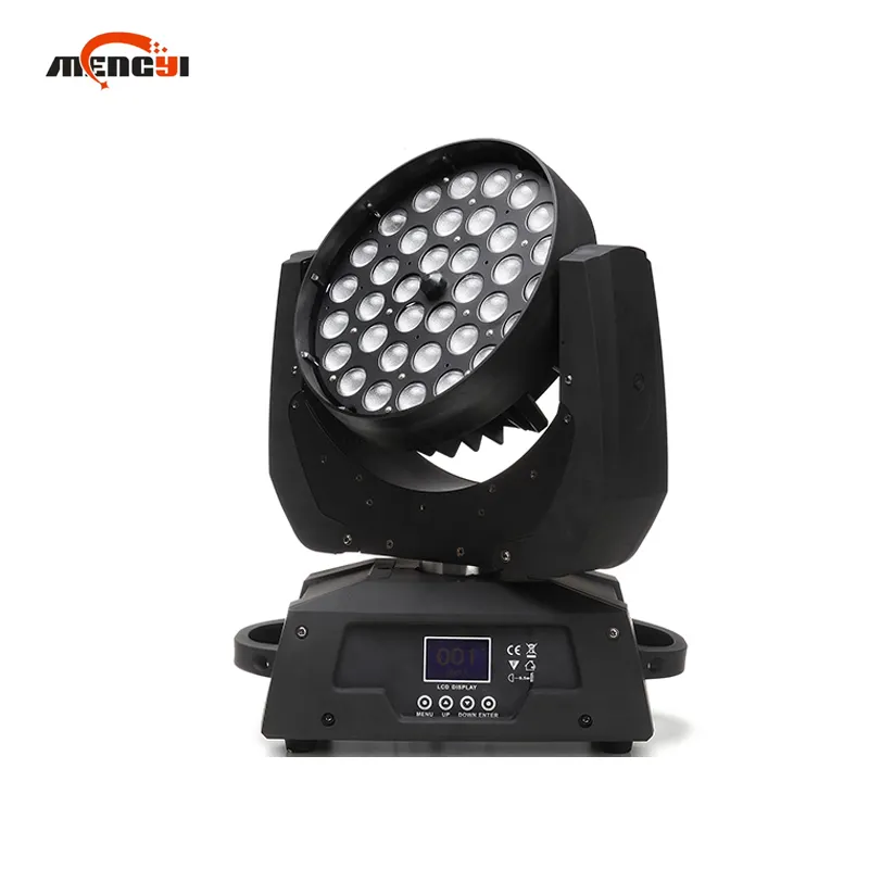 Lampu led zoom, 36 buah 10w led kepala bergerak cuci lampu panggung led zoom bergerak