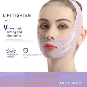 V Line <strong>Face</strong> Mask Lifting Firming Bandage Mask Ear Hanging Facial Patch to Remove Double Chin EarAnging Hydrating Mask Patch - Product Image 2