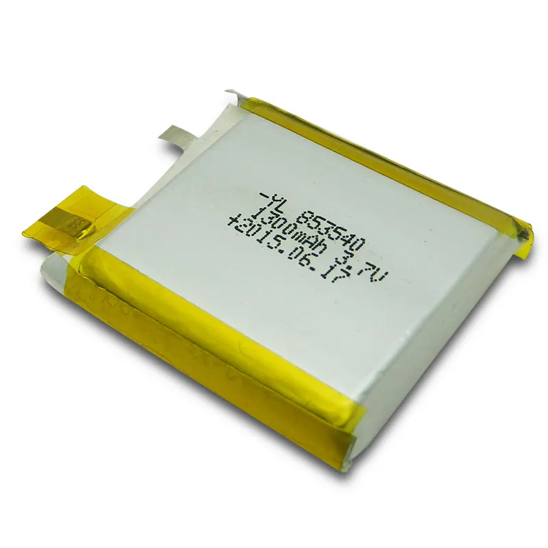 Durable polymer battery 3.7volt 1300mah li-ion lithium rechargeable battery cell