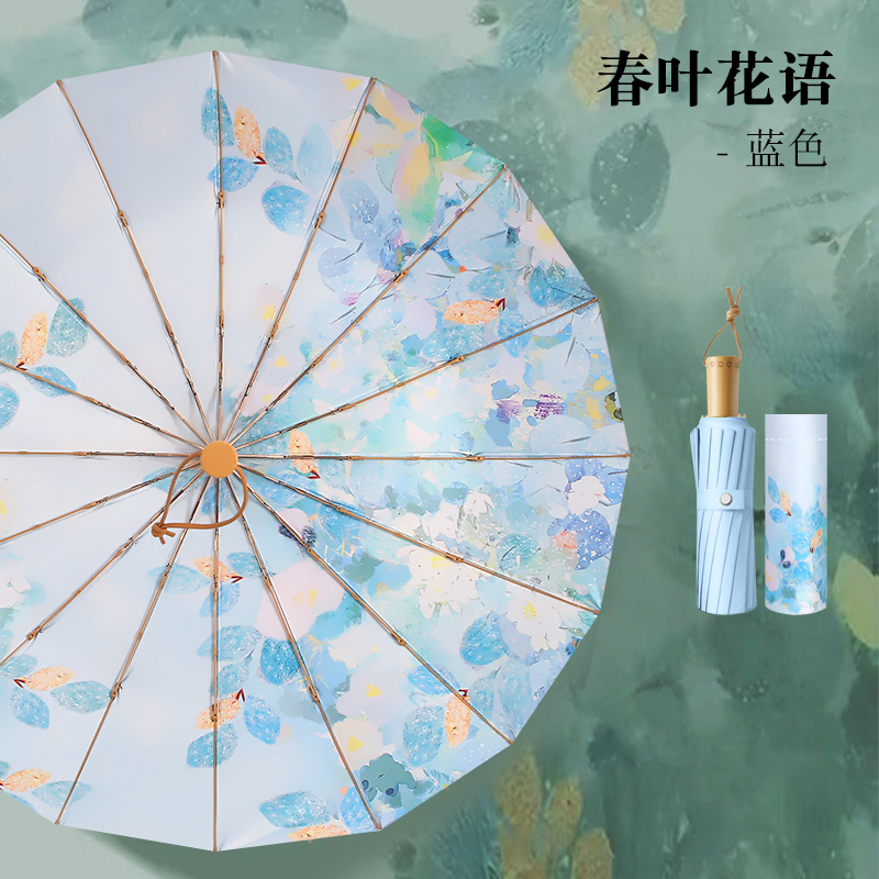 Spring leaf flower language-blue