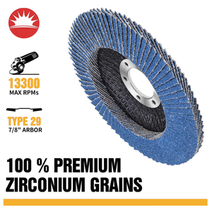 Multifunctional  Custom 115mm T27 T29 Flap Wheel Zirconia Flexible Abrasive Grinding Flap Disc for Wood Metal Stainless Steel - Product Image 3