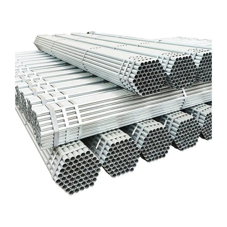 Lista de precios de tubos de acero galvanizado tubo GI de 20mm a 100mm de diámetro