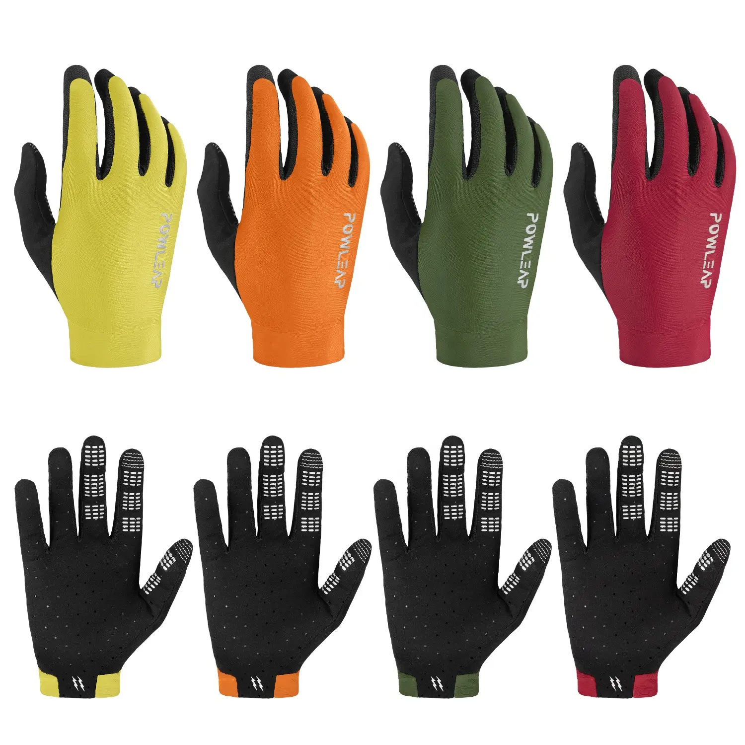 New Style Pure Color Non-slip Mountain Bike Motocross Gloves Touchscreen MTB BMX MX ATV Motorcycle Racing Riding Gloves