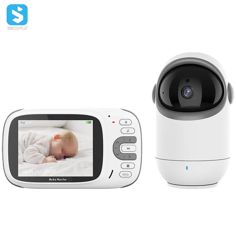 Fabrik 3,2 Zoll Baby-Monitor mit Kamera Video HD Stromsparmodus Temperatur Schlafkamera Audio-Baby-Monitor