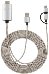 2 合 1 USB Type-C 和 Micro Dual 接口通用电话为三星 HDMI 电视电缆适配器 s10 和华为移动等等 - Product Image 2