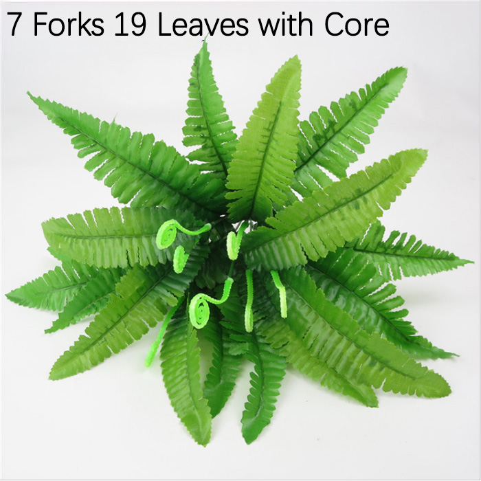 7 fourchettes, 19 feuilles avec noyau, 2 branches persanes
