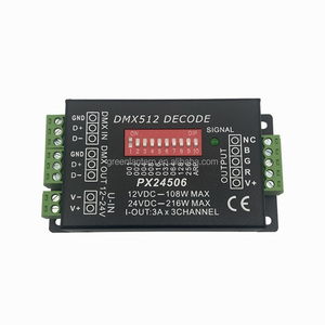 Nuovo Controller Decoder DMX512 RGB modulo LED colorato Stage Light DMX Sub-control Driver PX24506 DC12-24V - Product Image 4