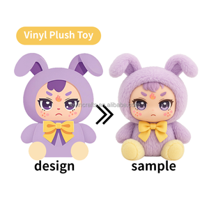 Vinyl <strong>Plush</strong> Toy Custom Stuffed Animal Toy <strong>Plush</strong> Toy Manufacturer Custom <strong>Plush</strong> Doll with Vinyl Face Custom Plushie