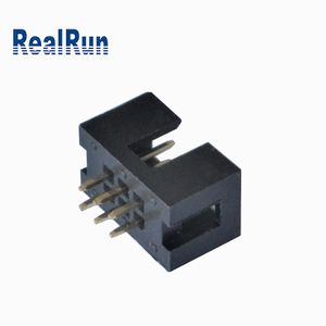 Bakır 2.54mm 2x3 Pin 6 Pin düz erkek kefen IDC erkek tak ve soket PCB kutusu başlık başlıkları ve tel konutlar - Product Image 3